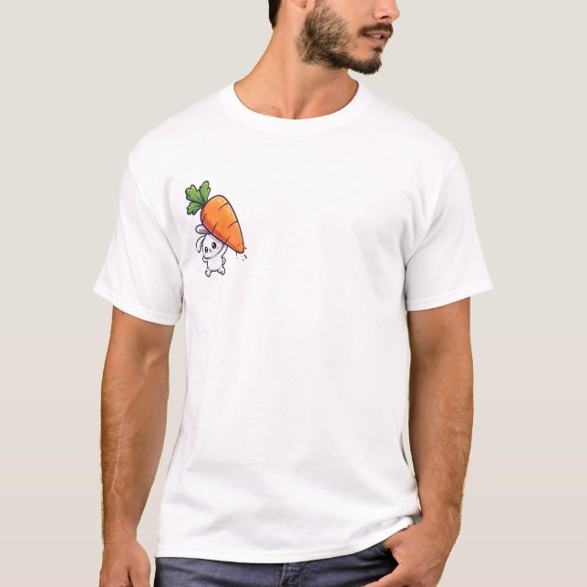Carrot Bunny Dash T Shirt (Framsida)