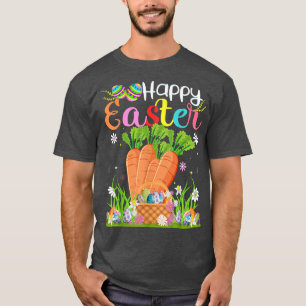 Carrot Bunny Egg Hunting Funny Carrot Glad påsk T Shirt