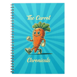 Carrot Chronicals Retro Cartoon anteckningsbok