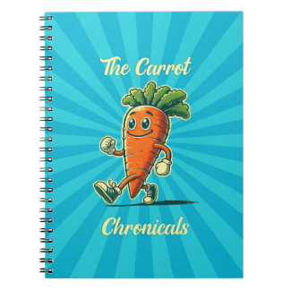 Carrot Chronicals Retro Cartoon notebook Anteckningsbok