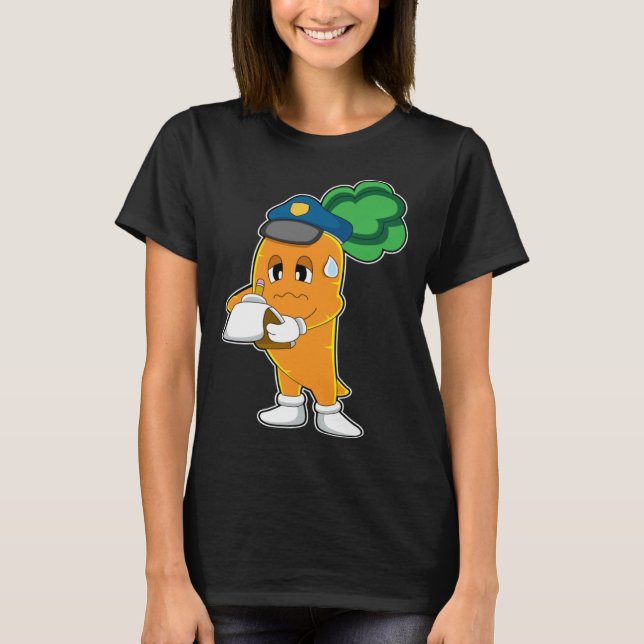 Carrot Cop Biljett Police T Shirt (Framsida)
