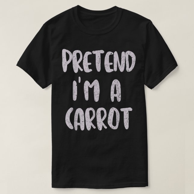 Carrot Costume Vegetarian Vegan Vegetable T Shirt (Design framsida)