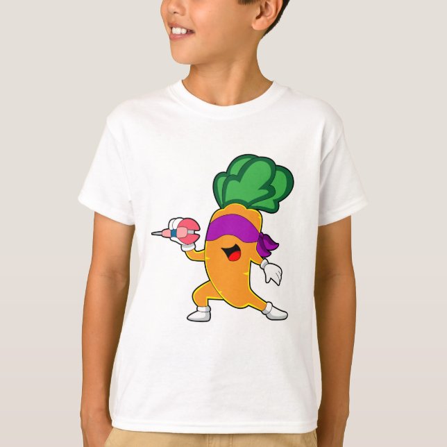 Carrot Darts Dart T Shirt (Framsida)