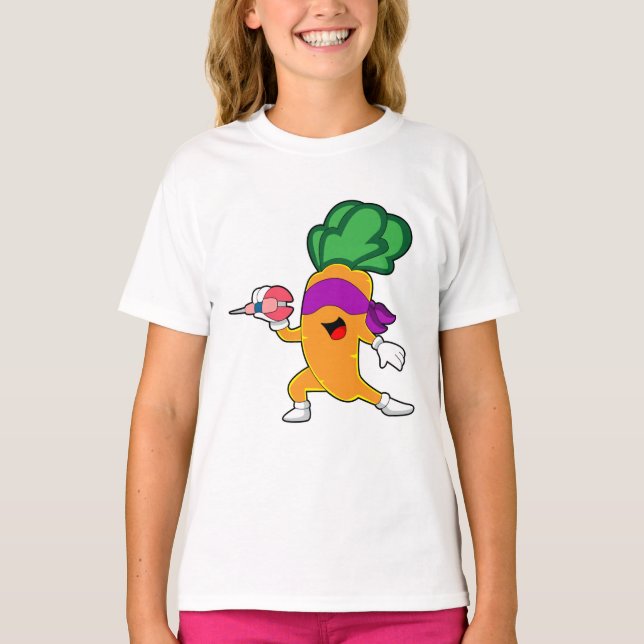 Carrot Darts Dart T Shirt (Framsida)