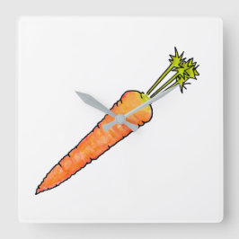 Carrot Fyrkantig Klocka