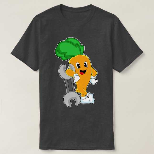 Carrot Handyman Wrench T Shirt (Design framsida)