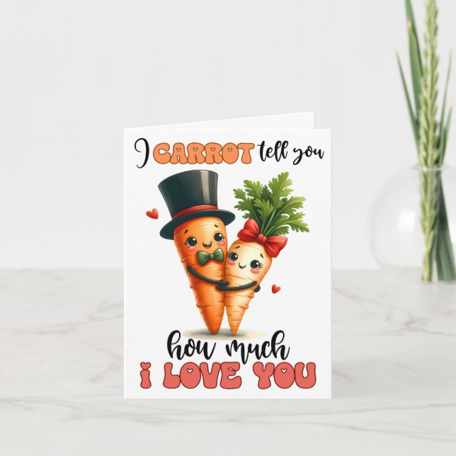 Carrot hur mycket jag Kärlekar ditt kort på Alla h (Framsida)