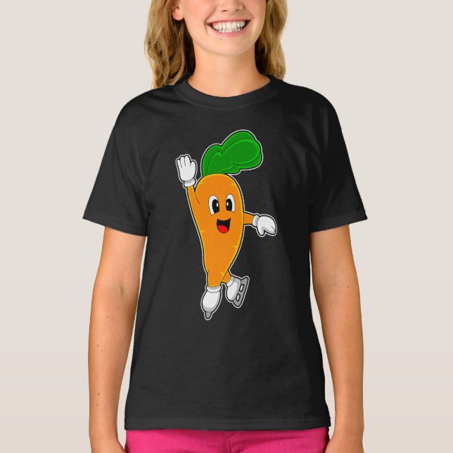 Carrot Ice skridskor Ice skridskor Vintersport T Shirt (Framsida)