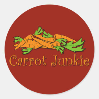 Carrot Junkie Runt Klistermärke