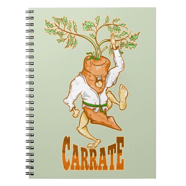 Carrot Karate CARRATE Anteckningsbok (Framsidan)