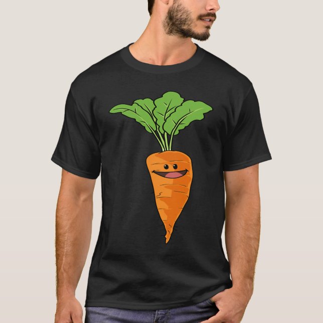 Carrot kids garden  vegan vegetarian t shirt (Framsida)