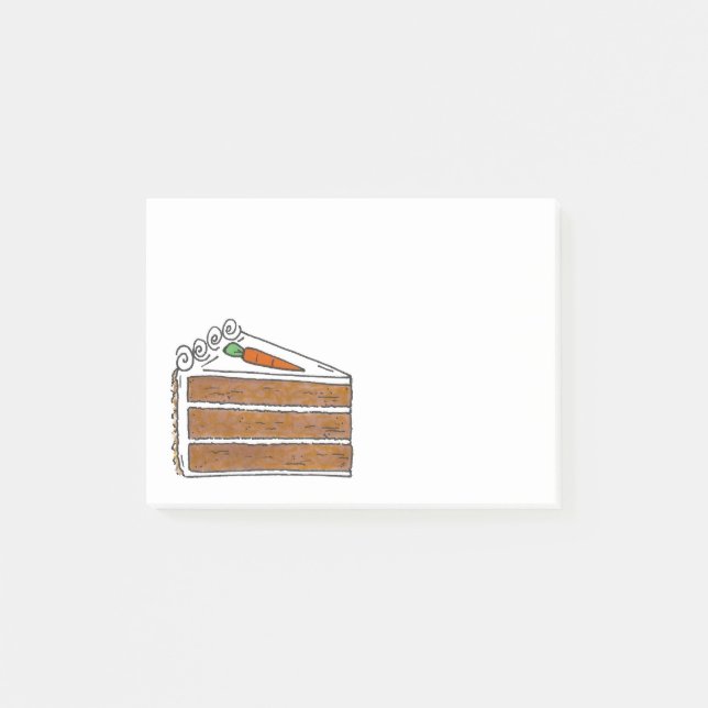 Carrot Lagrar Cake Segce Baking Baker Food Kitchen Post-it Block (Framsida)