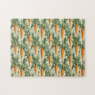 Carrot Mönster Vår Garden Pussel