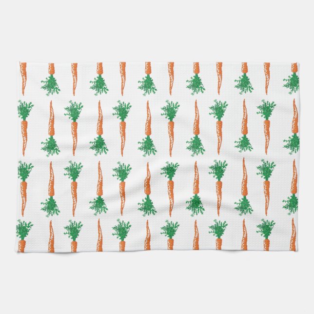 Carrot Påsk design Kökshandduk (Horisontell)