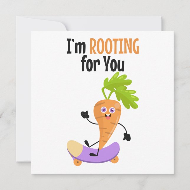 Carrot Pun-stödkort Anteckningskort (Framsida)