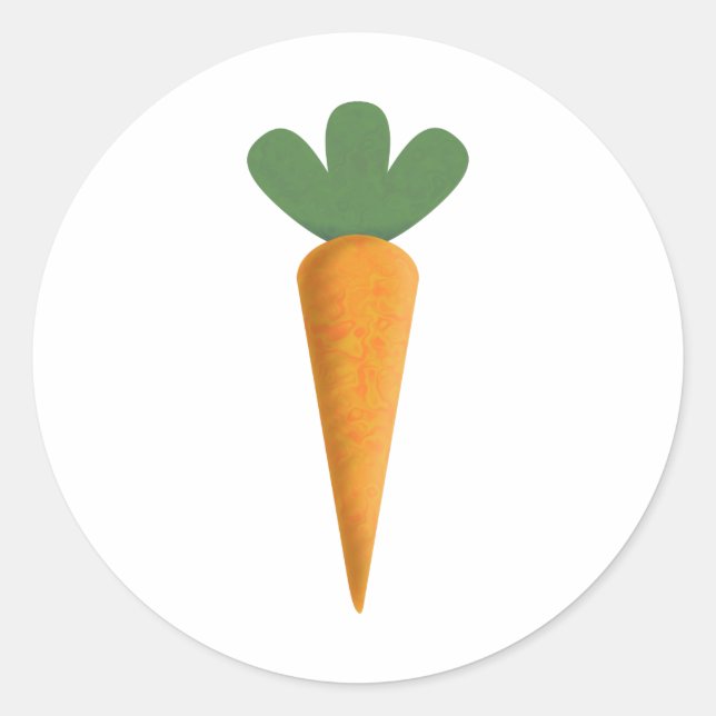 Carrot Runt Klistermärke (Framsida)