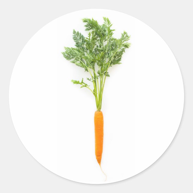 Carrot Runt Klistermärke (Framsida)