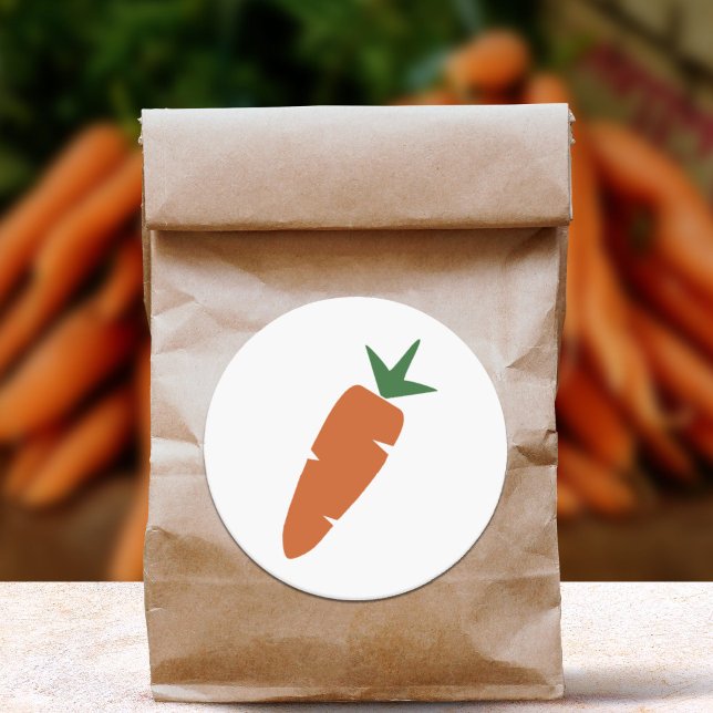 Carrot Runt Klistermärke (Carrot Sticker)