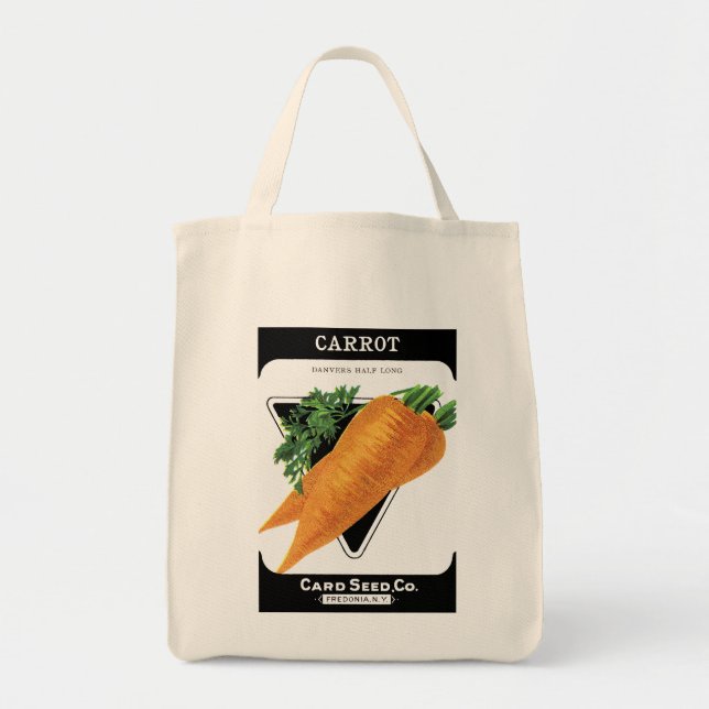 Carrot Seed Packet Label Tygkasse (Framsidan)