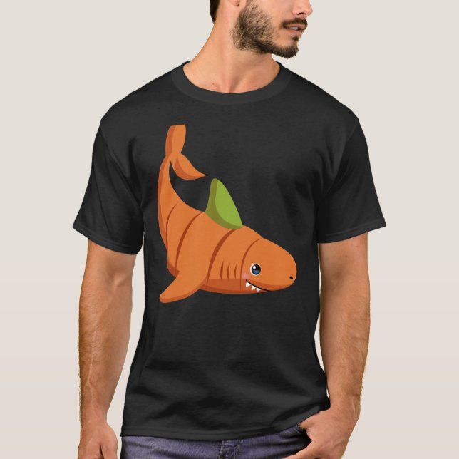 Carrot Shark Classic T-Shirt (Framsida)