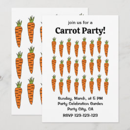 Carrot Vegetable Farmers Market Food Inbjudningar