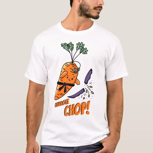 Carrote Chop! T Shirt (Framsida)