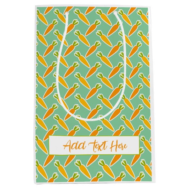 Carrots Anpassningsbar Text Påsk Vår Sommar Garden (Framsidan)