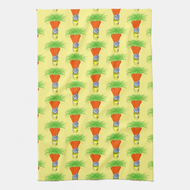 Carrots Gult Kitchen Hand Towel Kökshandduk (Vertikal)