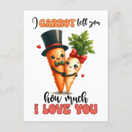 Carrots Kärlek You Punny Valentine Vykort
