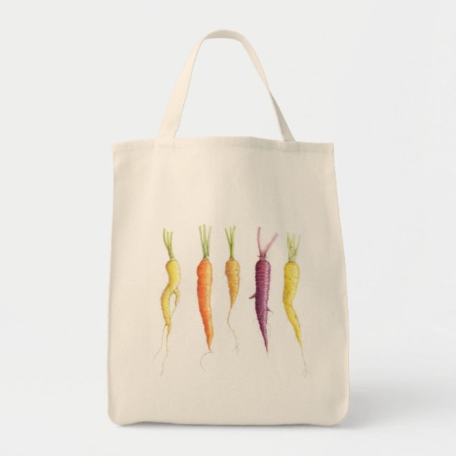 Carrots Long Tote Tygkasse (Framsidan)