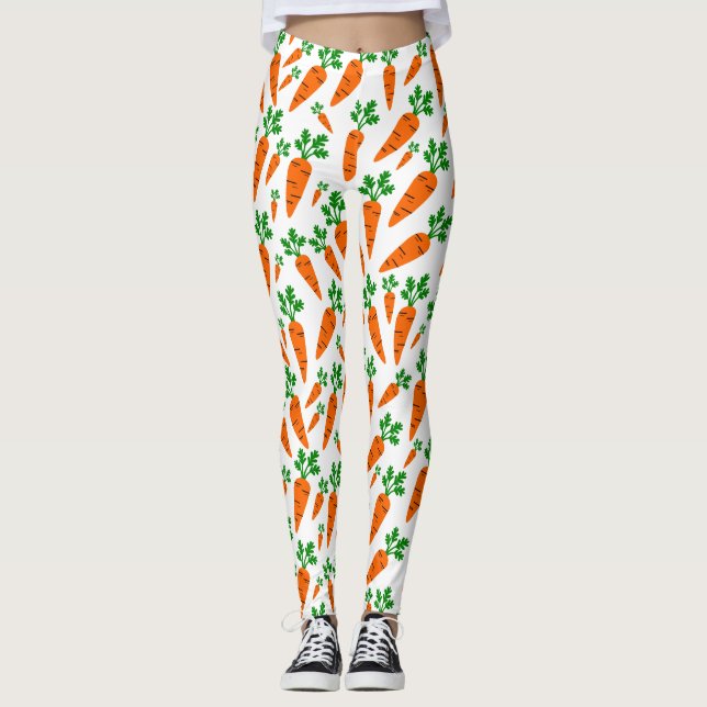 Carrots mönster leggings (Framsida)