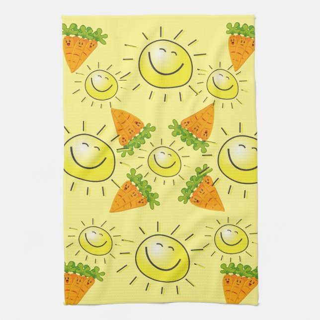 Carrots Sol Kitchen Hand Towel Kökshandduk (Vertikal)
