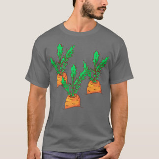Carrots Vegetables Food Vegan Vegetarian T Shirt