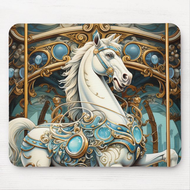 Carrousel Horse Mousepad Musmatta (Framsidan)