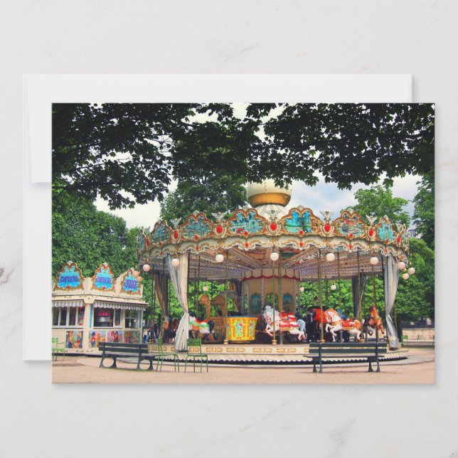Carrousel i Tuileries, Paris, Frankrike (Framsida)