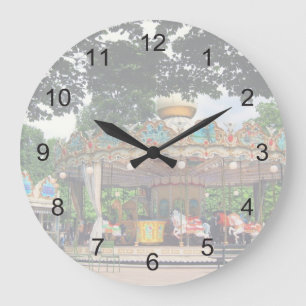 Carrousel i Tuileries, Paris, Frankrike Stor Klocka