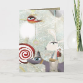 Carrousel Snö julkort Helgkort