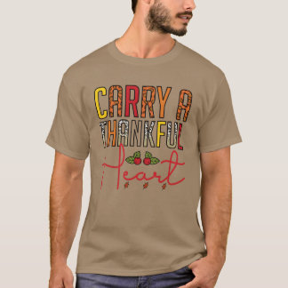 Carry Ahankful Heart retro T Shirt