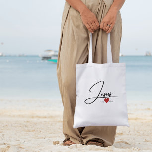 Carry Bag för kvinnor Faith Tote Bag: Jesus Tygkasse