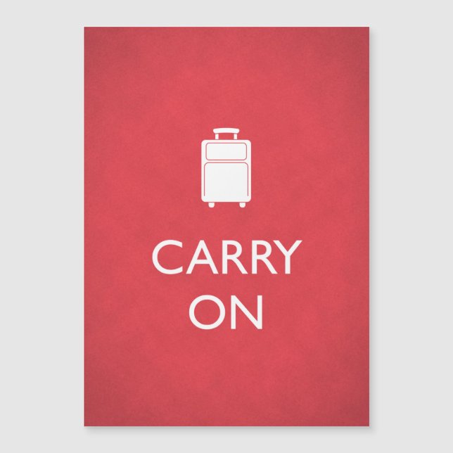 CARRY ON - Luggage - Funny Red (Framsida)