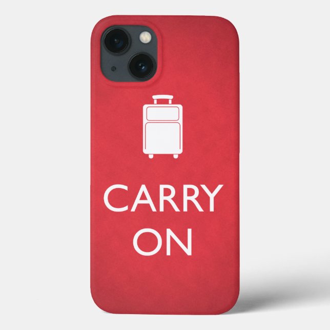 CARRY ON - Luggage - Funny Red iPad Case (Baksida)