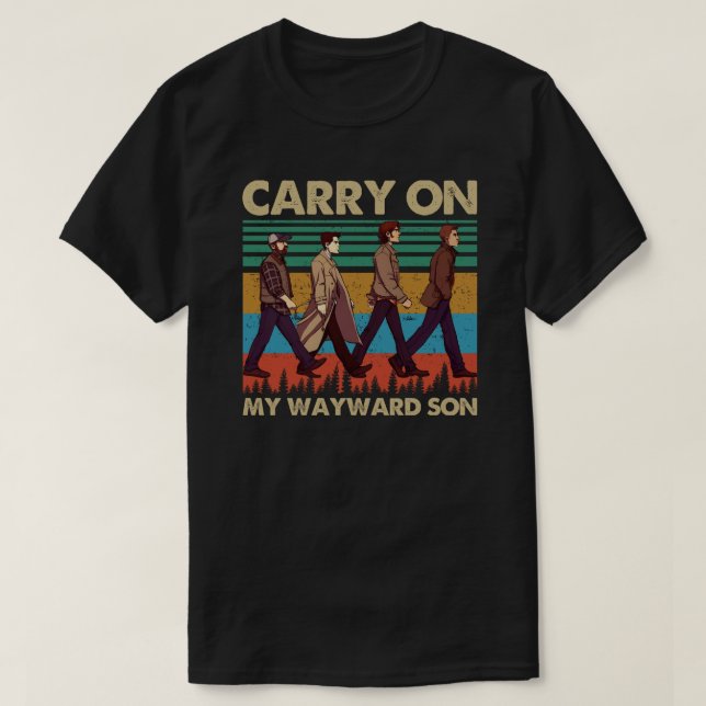 Carry On My Wayward Son T Shirt (Design framsida)
