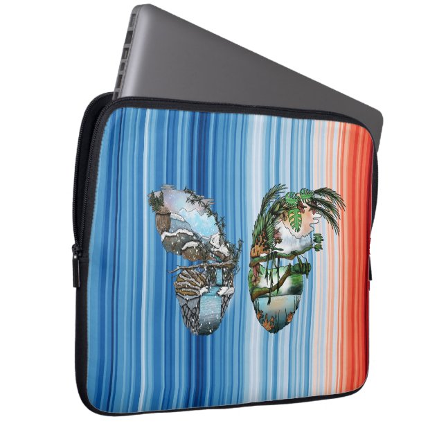 Carry the Future, Protect the Planet - COP30 Laptop Fodral (Framsidan Höger)