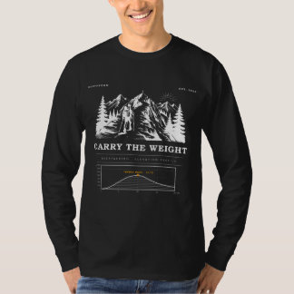 Carry The Weight Backpacking Höhenprofil T Shirt