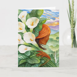Carrying Calla Lilies Kort