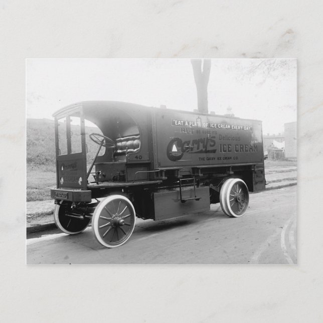 Carrys Ice Cream Lastbil Vykort (Framsida)