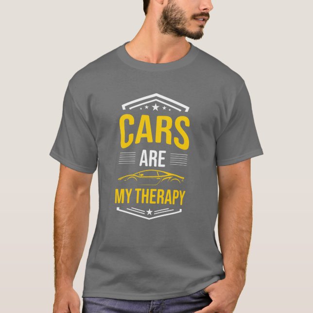 Cars Are Myherapy Car Lovers Auto Mechanic Car ret T Shirt (Framsida)