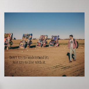 Cars begravda i sand Poster