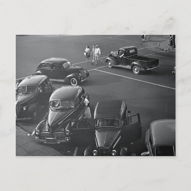 Cars Downtown, 1942 Vykort (Framsida)