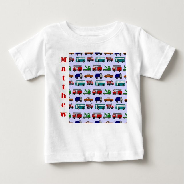 Cars, Lastbilar, Buss T Shirt (Framsida)